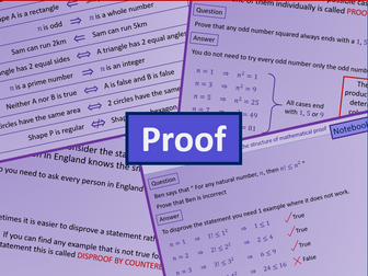 Proof - A level AS Mathematics