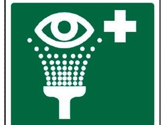 Eye wash sign