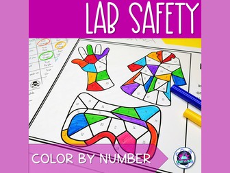 Lab Safety Colour by Number