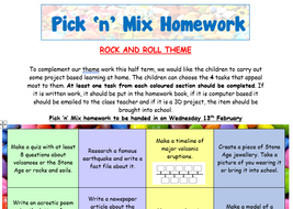 Pick and mix homework year 1 07 picture