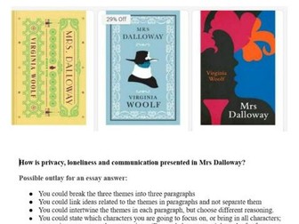 Mrs Dalloway & Sense and Sensibility