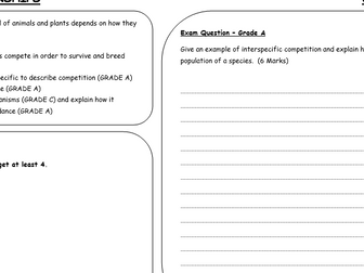 Interdependence and Competition  Lesson