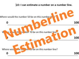 estimating numbers on number line