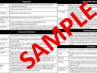 Edexcel B 9-1 Geography Knowledge Organiser Topic 8 Forests Under Threat