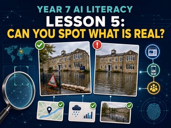 Year 7 AI Literacy Lesson 5: Can You Spot What Is Real?