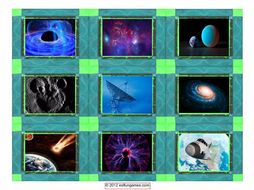 Space & Astronomy Cards 4 Pages = 36 Cards