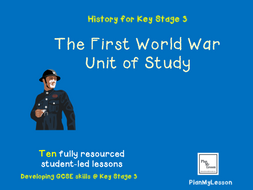 First World War Unit of Work