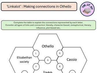 'Linkalot' activity, making connections in Othello