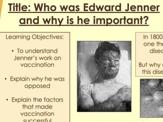 Intro to Edward Jenner and vaccinations