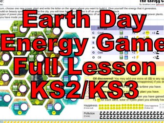 End of Term Energy Game Earth Day Geography