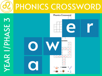 Stage 3 Phonics er ow oa Crossword