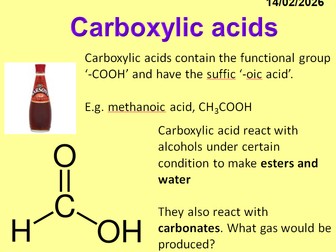 GCSE AQA C10 Organic Chemistry Powerpoints, exam questions and activities