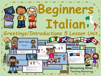 Beginners Italian - Greetings and Introductions Bundle