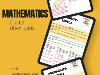 Probability – learn at home pack