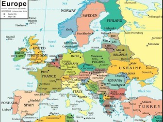 Name the Countries/Recognised States of Europe and their Capital Cities