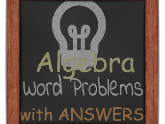 Algebra - Word Problems Functional Skills L2 GCSE (with answers)