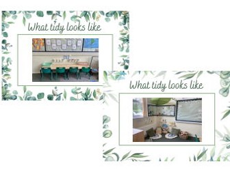 What tidy looks like poster - EYFS and KS1