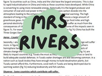 iGCSE Edexcel 12 mark question model answer