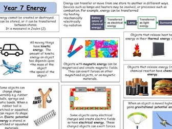 Year 7 Physics revision pack