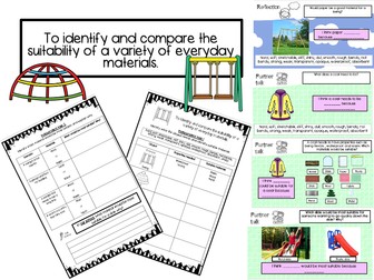Year 2 To identify and compare the suitability of a variety of materials /STEM design a playground