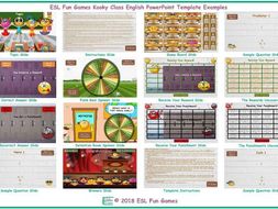 Kooky Class English PowerPoint Game Template FREE READ ONLY SHOW
