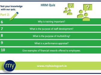 Human Resource Management Quiz