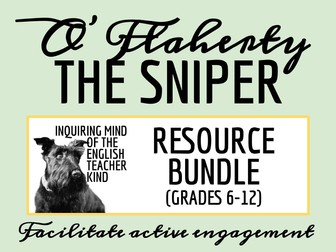 "The Sniper" by Liam O'Flaherty Quiz, Close Reading, and Vocabulary Games (Bundle)