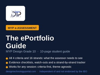 MYP Design e-Assessment: The ePortfolio Guide (Grade 10 / MYP 5)