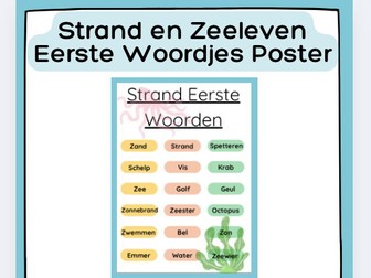 Zeeleven Eerste Woordjes Poster | A4 + Gids