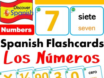 Spanish Flashcards - The Numbers - Los Numeros