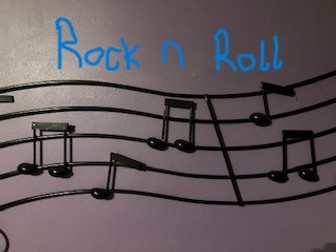 Rock n Roll Music worksheet for GCSE Music.