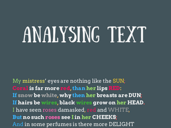 Analysing Text - Step by Step