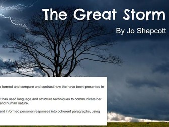 The Great Storm by Jo Shapcott (Analysis)