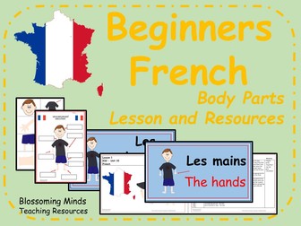 French lesson and resources - Body Parts