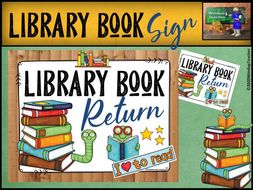 Library Book Sign to Return Books | Teaching Resources