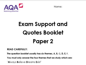 AQA Religious Studies Paper 2 Quotes Booklet