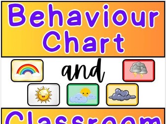 Behavior Chart & Classroom Contract! (2024/2025)