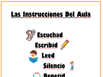 Spanish Classroom Commands Poster