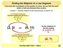 Midpoint of a Line Segment KS4