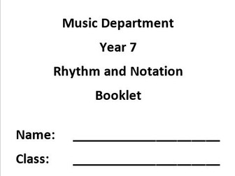 Rhythm and Notation Booklet