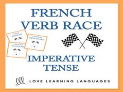 GCSE FRENCH: French Verb Race Game IMPERATIVE TENSE