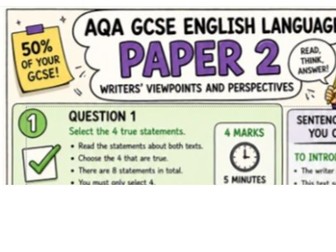 AQA English Language Paper 2 Knowledge Organiser