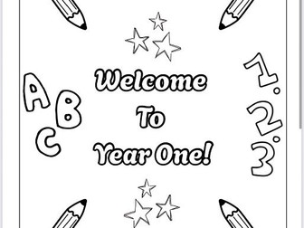 Year One Back To School Booklet