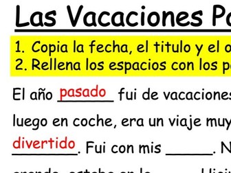 GCSE Spanish - Module 1 - Las Vacaciones