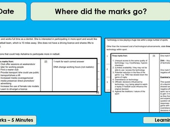 PPT & Resource - OCR Sport R184 - Structuring Answers