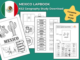 Mexico KS2 Geography Activities | Lapbook