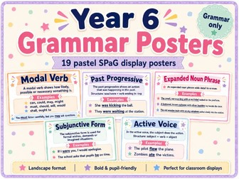 Year 6 Grammar Posters