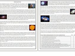 Life cycle of a star worksheet free picture