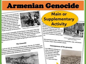 Armenian Genocide Reading Comprehension