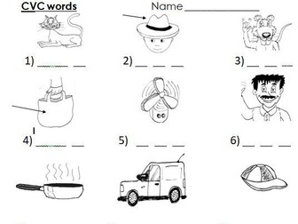cvc vocab spelling practice worksheet